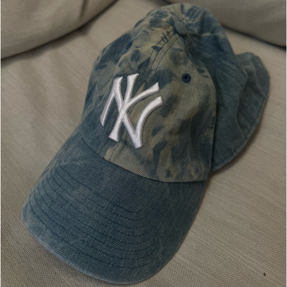 denim yankees baseball cap